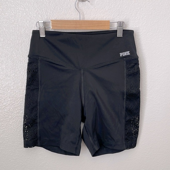 Victoria’s Secret PINK black bike shorts M - Picture 1 of 4